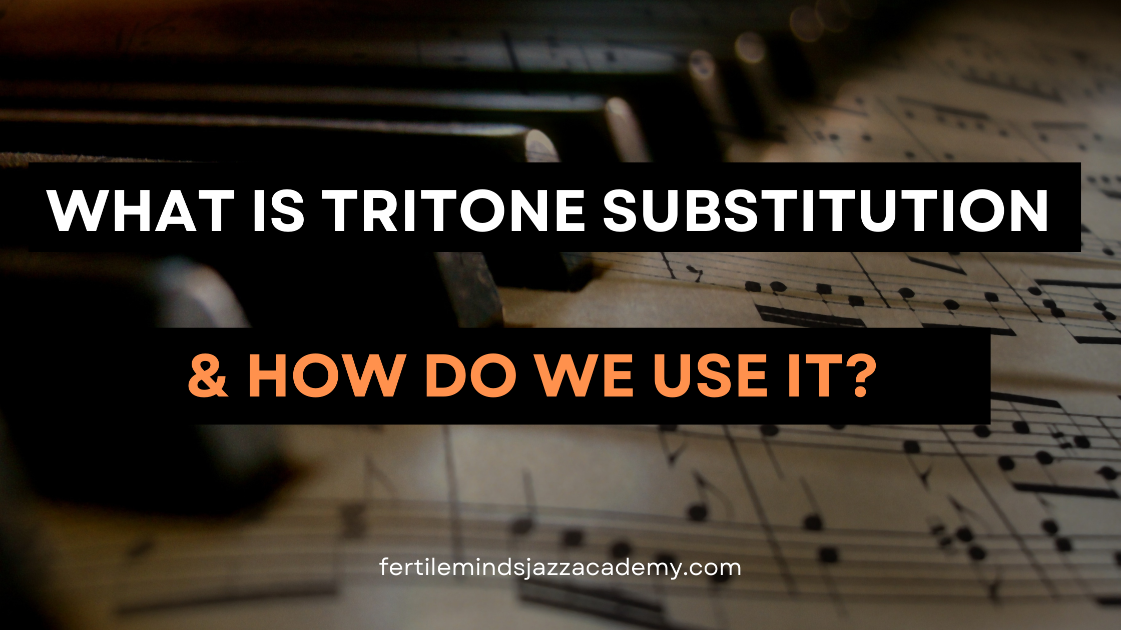 What is tritone substitution?