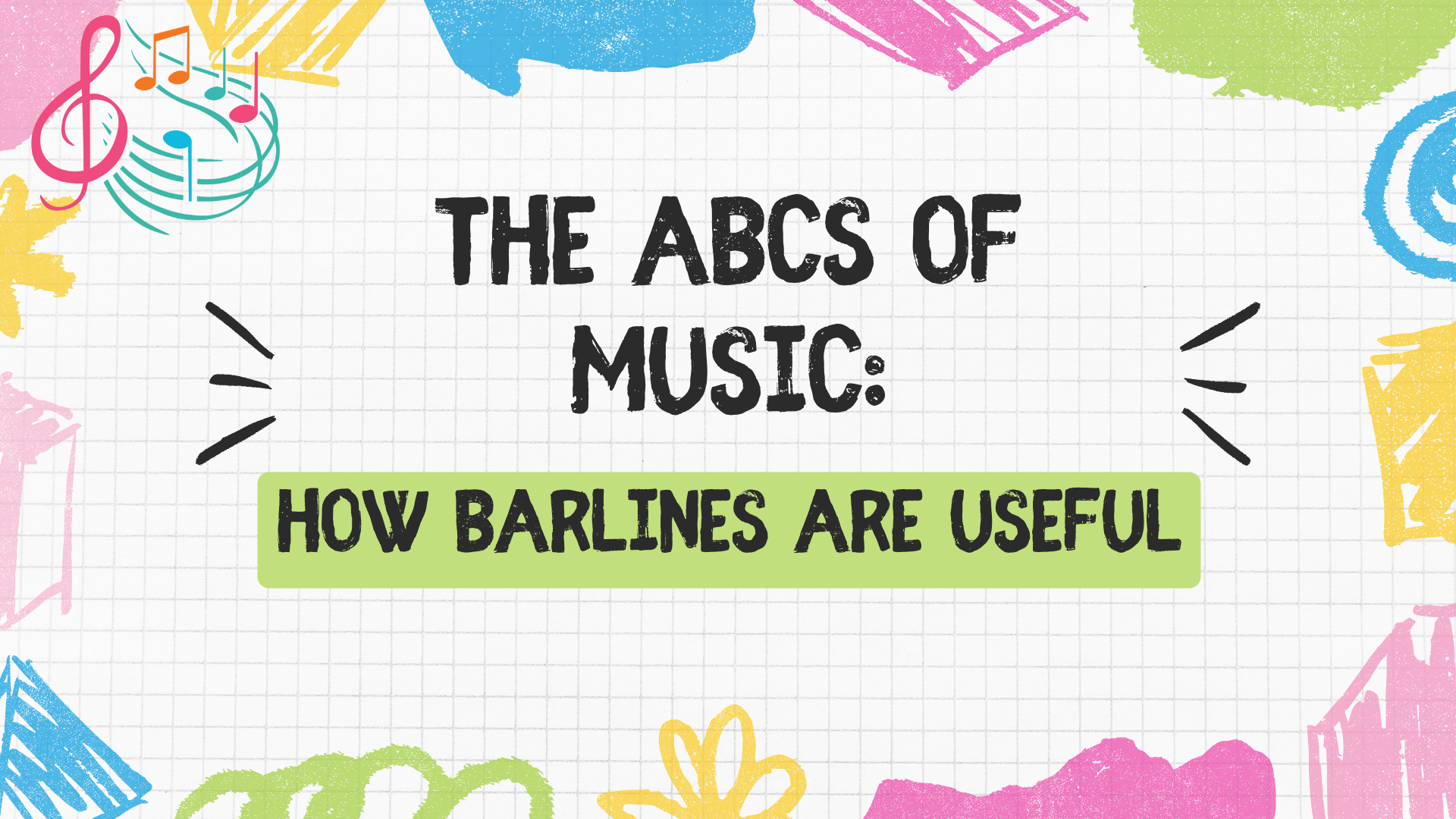 how barlines are useful